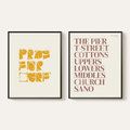 San Clemente Surf Print Duo